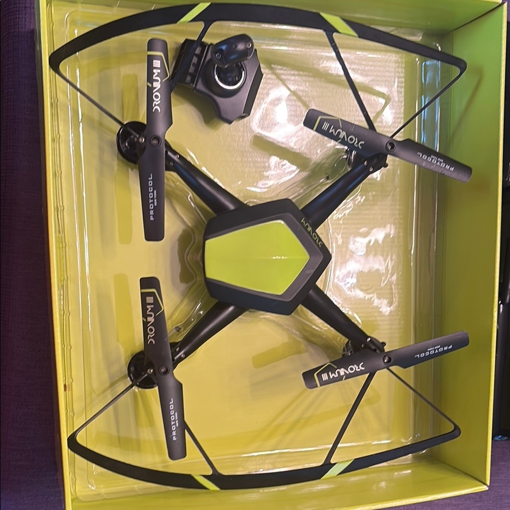 Black and Yellow Simulated Camera Drone